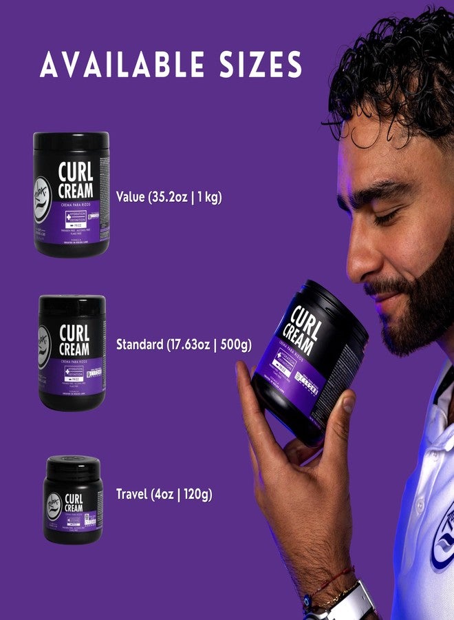 Rolda Curl Cream - Curly Hair Products for Men - Anti Frizz Curl Defining Cream with Oil Blend - Hydrates, Enhances Shine & Texture - Nourishes & Softens Strands - Non-Greasy & Lightweight (8.81 oz) - Image 3